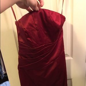 The limited red satin dress classy 4 small